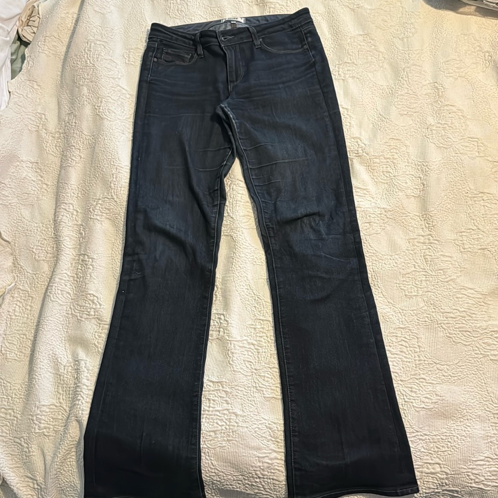 PAIGE Manhattan mid-rise bootcut jeans blue